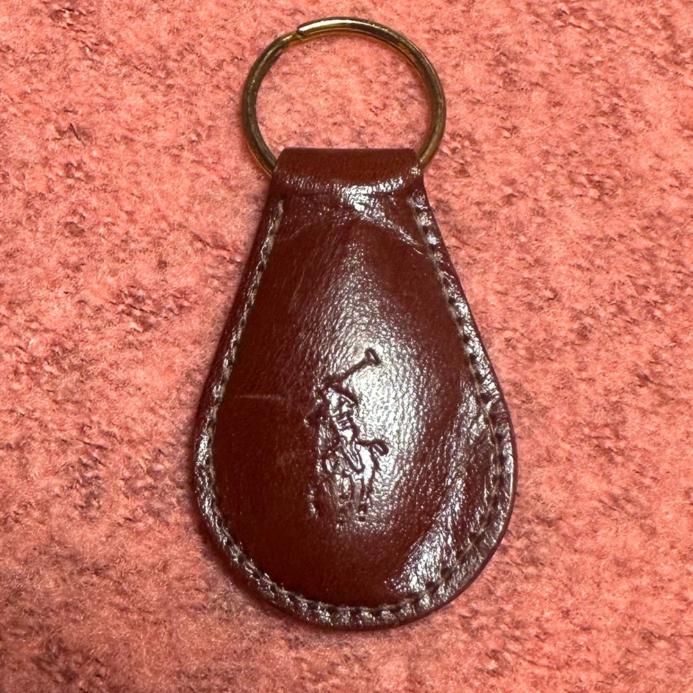 Vintage polo keychain
